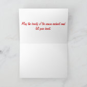 Schneewittchen und wenig Rotes Feiertagskarte (Innenseite)