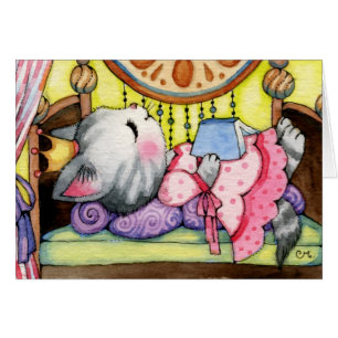 Schneewittchenfairytale-Katze - niedliche Karte