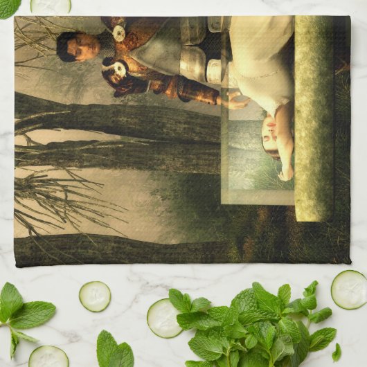 Schneewittchens Glassarg Handtuch (Gefaltet)