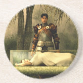 Schneewittchens Glassarg Sandstein Untersetzer (Vorne)