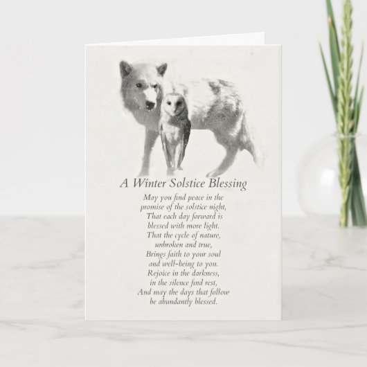 Schneewolf und Schneewittchen Karte (Vorderseite)