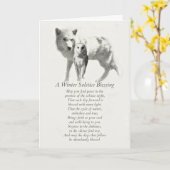 Schneewolf und Schneewittchen Karte (Gelbe Blume)