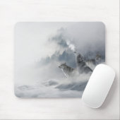 Schneewolf Winter Wildlife Mousepad (Mit Mouse)