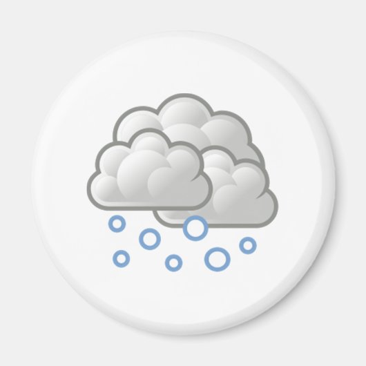 Schneewolken Magnet (Vorne)