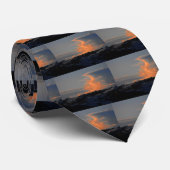 Schneewolken über Newtown, Powys Krawatte (Gerollt)