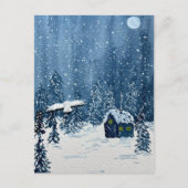 Schneewunderland-Postkarte Postkarte (Vorderseite)