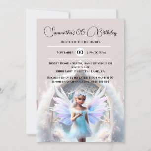 Schneezauberhafte Winterwaldmädchen Einladung