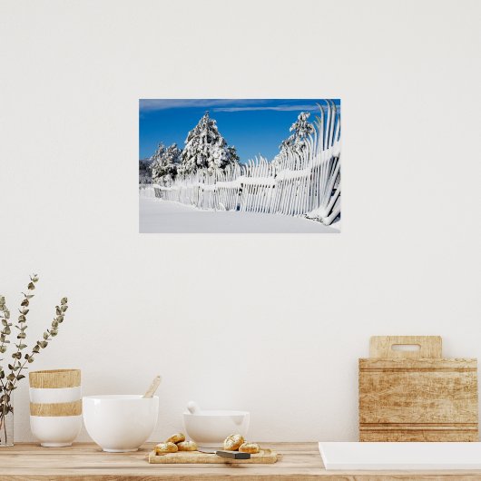 Schneezaun Poster (Küche)
