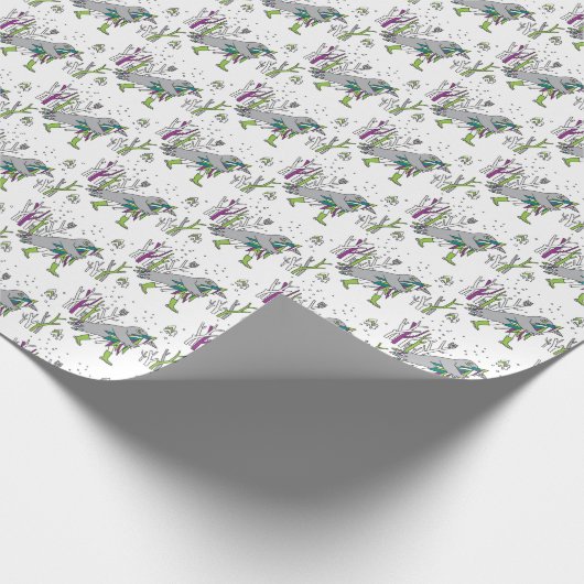 Schneezeit Geschenkpapier (Ecke)