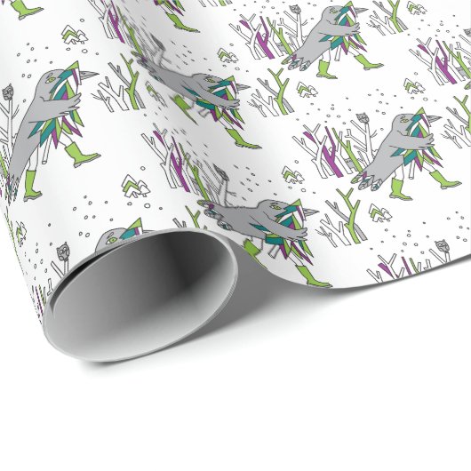 Schneezeit Geschenkpapier (Rolleneckpunkt)