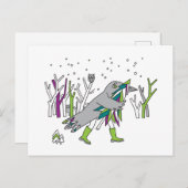 Schneezeit Postkarte (Vorne/Hinten)