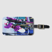 Schneezeit - Snowboards und Skier Gepäckanhänger (Vorderseite (Horizontal))