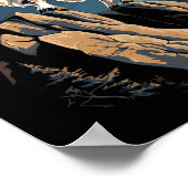 Schneeziege Klettertier Bergsteigen _3  Poster (Ecke)