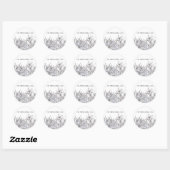 Schneezweige - Circle Sticker (Blatt)