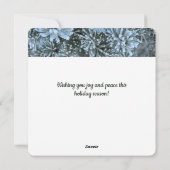 Schneezweige - Flachbild-Urlaubskarte Feiertagskarte (Rückseite)