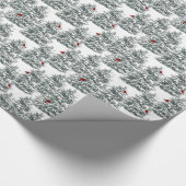 Schneezweige Geschenkpapier (Ecke)