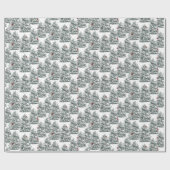 Schneezweige Geschenkpapier (Flach)