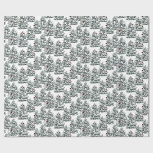 Schneezweige Geschenkpapier (Flach)