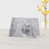 Schneezweige mit feinem Snowy Branches Karte (Gelbe Blume)