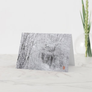 Schneezweige mit feinem Snowy Branches Karte