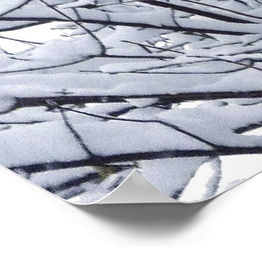 Schneezweige Poster (Ecke)