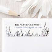 Schneezweige - Rücksendeadressen-Aufkleber (Insitu)