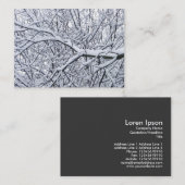 Schneezweige Visitenkarte (Vorne/Hinten)