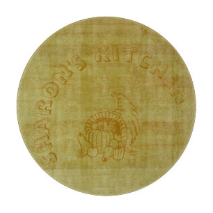 Schneidbrett - Bambus mit Füllhorn Schneidebrett