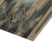 SCHNEIDBRETT - Geometrisches Gebäude-Design Schneidebrett (Ecke)