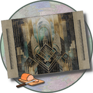 SCHNEIDBRETT - Geometrisches Gebäude-Design Schneidebrett