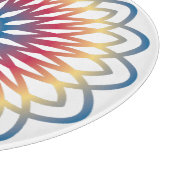 Schneidbrett-Kunst-Mandala-Design Schneidebrett (Ecke)