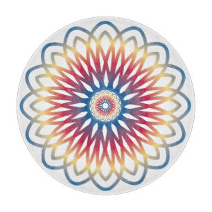 Schneidbrett-Kunst-Mandala-Design Schneidebrett