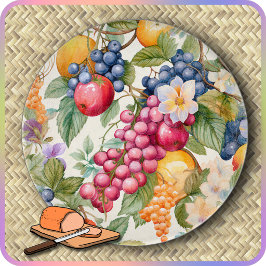 SCHNEIDBRETT - Mit farbenfrohem Obst bedeckt - Run Schneidebrett