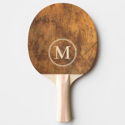 Schneidbrett-Monogramm Tischtennis Schläger (Vorderseite)