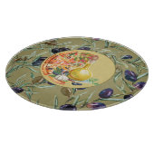 Schneidbrett. Olive Schneidebrett (Ecke)