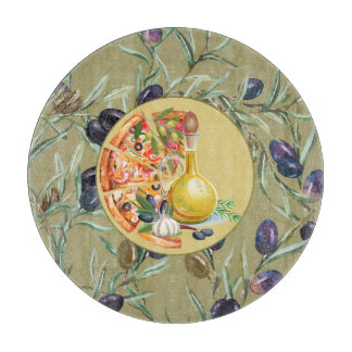 Schneidbrett. Olive Schneidebrett