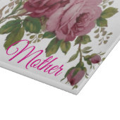 Schneidbrett Pink Rose Elegance Schneidebrett (Ecke)