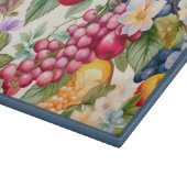 SCHNEIDBRETT - Überzogen mit farbenfrohem Obst Schneidebrett (Ecke)
