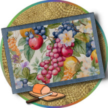 SCHNEIDBRETT - Überzogen mit farbenfrohem Obst