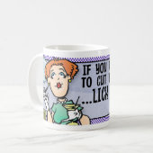Schneide den Senf Kaffeetasse (Vorderseite Links)