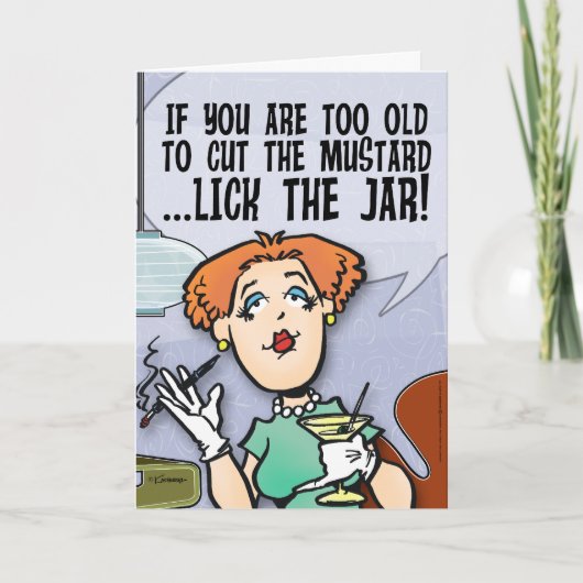 Schneide den Senf Karte (Vorderseite)