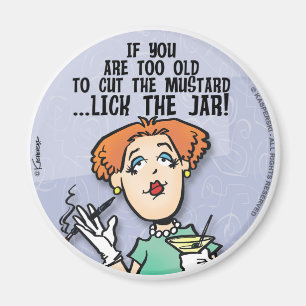 Schneide den Senf Magnet
