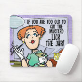 Schneide den Senf Mousepad (Mit Mouse)