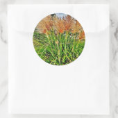 Schneide dich in den Wind. Runder Aufkleber (Tasche)