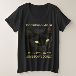 Schneide die Erzählung Deine Gedanken zählen einfa Große Größe T-Shirt