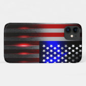 Schneide-Edge Laser Cut American Flag 1 Case-Mate iPhone Hülle (Rückseite (Horizontal))
