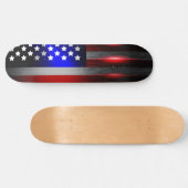 Schneide-Edge Laser Cut American Flag 1 Skateboard (Horizontal)