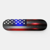 Schneide-Edge Laser Cut American Flag 1 Skateboard (Horizontal)