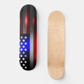 Schneide-Edge Laser Cut American Flag 1 Skateboard (Vorderseite)