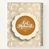 Schneide Eid Mubarak Notizblock (Rückseite)